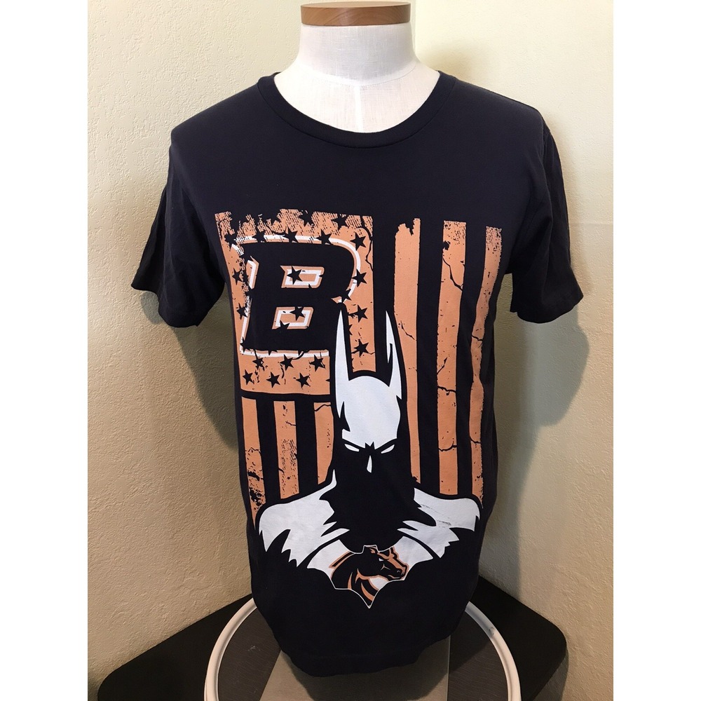 Boise State Broncos T-Shirt Batman NFL Blue Men Sz M American Apparel